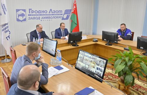 Заседание комиссии по противодействию коррупции под руководством председателя концерна «Белнефтехим» Андрея Рыбакова прошло в ОАО «Гродно Азот»