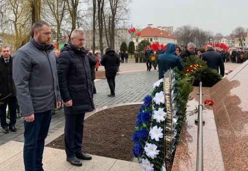 ОАО «Гродно Азот» присоединилось к городским торжественным мероприятиям по случаю Дня защитников Отечества и Вооруженных Сил Республики Беларусь