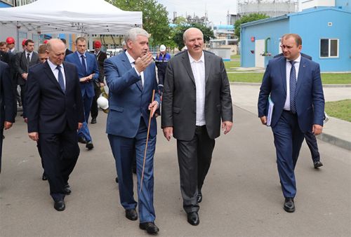 Президент Беларуси Александр Лукашенко посетил ОАО «Гродно Азот»