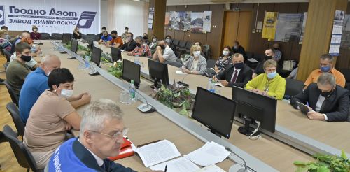 В ОАО «Гродно Азот» состоялась встреча актива профсоюзов с нанимателем